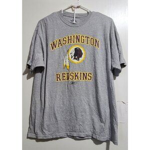 Vintage Reebok Washington Redskins NFL Football T-Shirt Gray Size XL